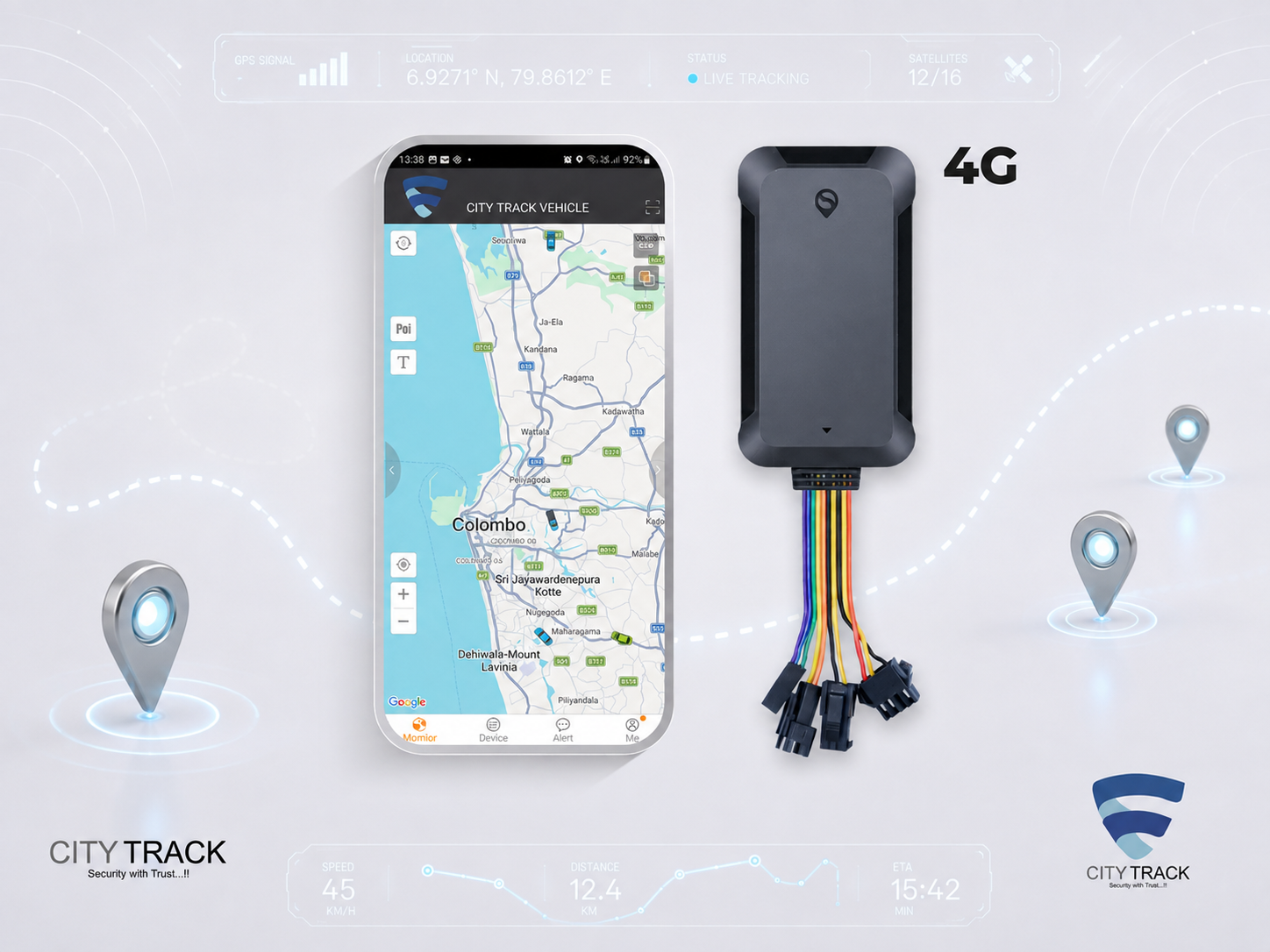 CityTrack NS5L 4G Vehicle GPS Tracker